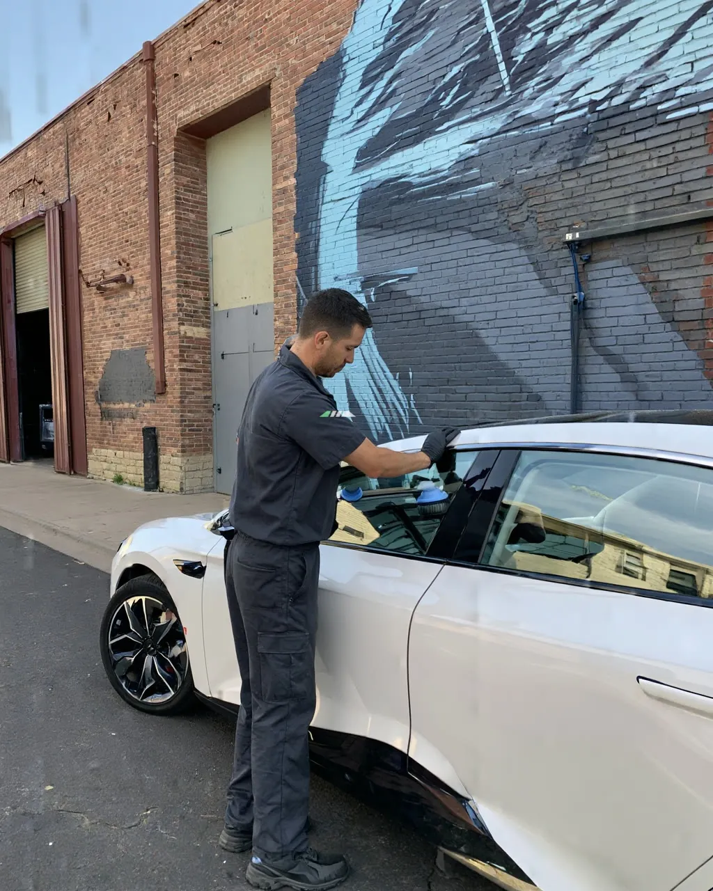 Model 3 quarter glass, break-in